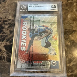 JEVON KEARSE 1999 TOPPS FINEST (Beckett 8.5)ROOKIE W/COATING TENNESSE TITANS - Picture 1 of 2