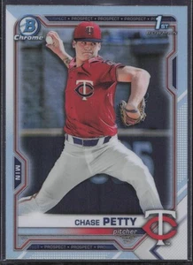 Bowman Draft 2021 #BDC-49 Chase Petty primer cromo refractor rojos radiocontrol - Imagen 1 de 2