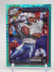 2024 Topps Chrome Warren Moon Aqua Pulsar 24/199 Houston Oilers NFL Football - Picture 1 of 3