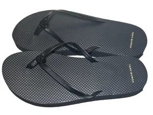 Chanclas Tory Burch para mujer talla 11 negras con logotipo plataforma poste en T tanga cómodas - Imagen 1 de 8