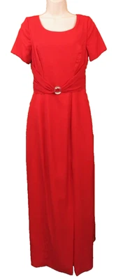 NWT Vintage Alfred Angelo Siren Red Evening Dress Size 7/8 (10 today's size) - Image 1 of 4