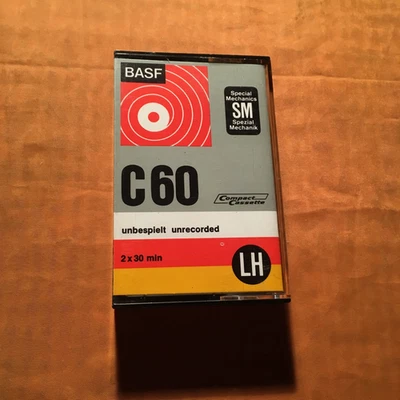BASF C 60 LH Cassette,IEC I/Normal Position,sehr guter Zustand,1971 - Image 1 of 4