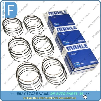 6pcs Piston Rings Set STD For BMW 325 530 730 X3 E60 E46 3.0L M54B25 11257511697 - Image 1 of 4