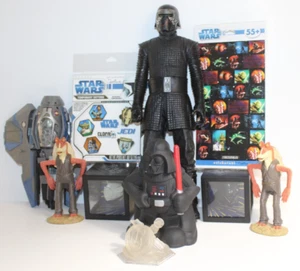Lot Of Star Wars Toys Action Figures Stickers Temp Tattoos Darth Vader Yoda - Picture 1 of 10