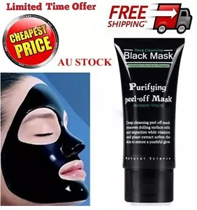 Face Mask Nose Blackhead Acne Pore Deep Remover Cleansing Strip Black Mask Mud ~ - Picture 1 of 5