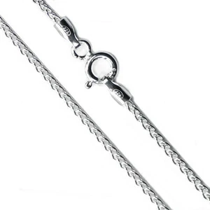 Spiga Rope Link Chain Solid .925 Sterling Silver 1.5mm - Picture 1 of 2