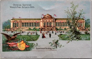 Regierungsgebäude St. Louis Weltausstellung Missouri Postkarte UND 1904 - Bild 1 von 2