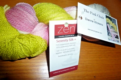 Jardín de hilo Zen - SEDA SERENIDAD - MERINO/CACHEMIRA/SEDA - 1 MADEJA - LA SILLA ROSA Foto 1 de 3