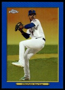 2020 Topps Chrome Baseball Card Marcus Stroman 46/50 New York Mets #TRC-92