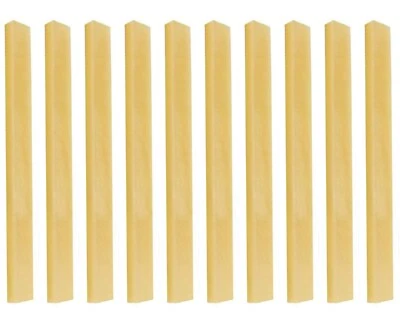 10pcs UNBLEACHED BLANK BONE SADDLE 85x3.5x10mm Guitar Bass Luthier - Image 1 of 2