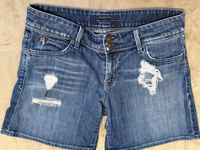 HUDSON USA Blue Jeans Womens  27 distressed stretch frayed - Image 1 of 4