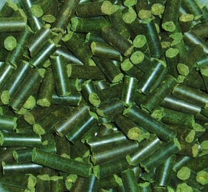 [4,99€/100g] 100g SPINAT STICKS Pellets für Garnelen Garnelenfutter Fischfutter - Bild 1 von 2