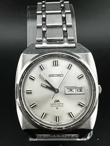 1969 Seiko Lord Matic Men's Automatic Day Date 38mm LM Seiko Bracelet 5606-9030 - Picture 1 of 14