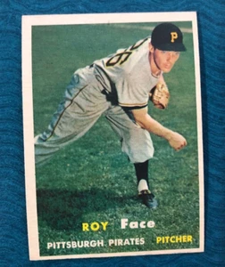 Tarjeta de béisbol Topps 1957 #166 Elroy Face (Nueva M Oc) - Imagen 1 de 2