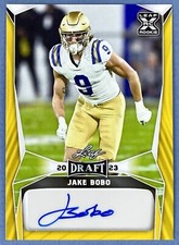 Jake Bobo 2023 Leaf Draft Gold XRC RC Rookie Auto Autograph Seahawks UCLA