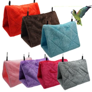 Pet Bird Parrot Parakeet Warm Hammock Cage Hut Tent Bed Hanging Cave S, M, L ɞ - Picture 1 of 19