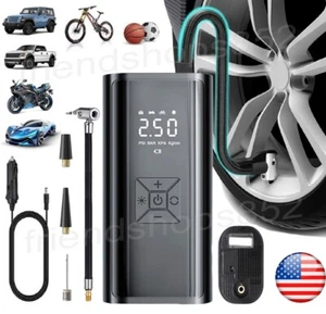 Air Pump Car Tire Inflator Portable Air Compressor Air Pump for Moto Car Bike - Picture 1 of 12