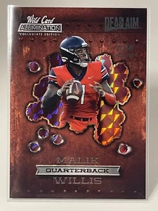 2021 Wild Card Alumination Dead Aim ANDA-17 Malik Willis 21/50 Holo-Lux - Picture 1 of 4