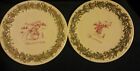 Holiday Traditions 2Pc 7.5" Ceramic Holiday Plates #Bwls3