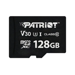 MicroSD d'enregistrement Patriot VX 128 Go V30 U3 4K UHD pour dashcam/surveillance à domicile - Photo 1 sur 7