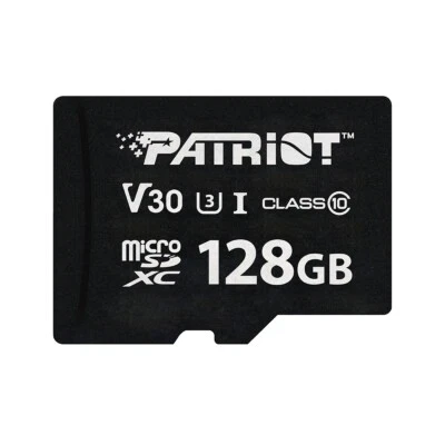 Patriot VX 128GB V30 C10 U3 4K UHD Micro SD Flash Card Dashcam/Home Surveillance - Image 1 of 4