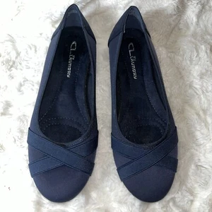 CL by Laundry Women's Size 6 Navy Blue Slip-On Flats Comfy Casual - Picture 1 of 11