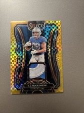 2019 Select Rookie Swatches Prizm Relics Gold /10 T.J. Hockenson READ