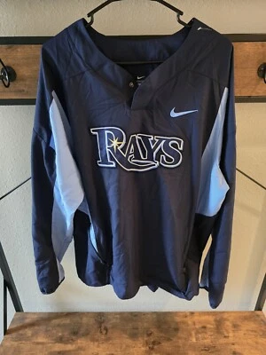 Tampa Bay Rays Nike Player Warm UP Jacket AUTHENTIC MLB Size XL  - Image 1 of 4