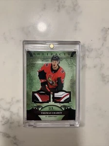 Thomas Chabot #119 - 2020-21 Artifacts - Stars Material Emerald Game-Used - #1/3 - Picture 1 of 5