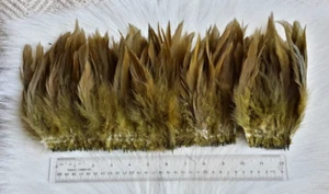 Schlappen Feather. Soft, Webby, 5-6" Long.. Olive, Shade , H-40. Free Shipping. - Picture 1 of 6