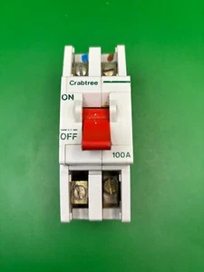 Crabtree 100A Double Pole Main Switch - Picture 1 of 4