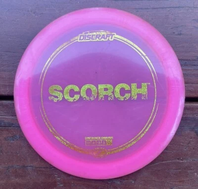 Discraft Z Scorch 176g Pink Gold Shatter Foil Driver Golf Disc 9/10 - Image 1 of 3