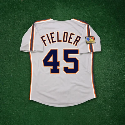 Cecil Fielder 1994 Detroit Tigers Cooperstown AL 125th Men's Grey Road Jersey - Image 1 of 4