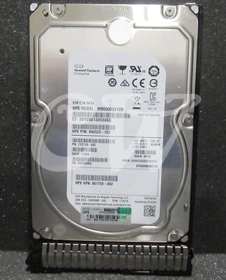 846520-002 861750-B21 HPE 6TB 7.2K 6G Ml HotSwap (512e) 3.5in SATA Hard Drive - Image 1 of 2