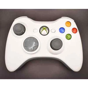 Tested Microsoft Xbox 360 Wireless Gaming Controller - White (Model 1403) 0423! - Picture 1 of 5