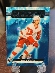 2023-24 Upper Deck Series 1 Dazzlers Blue Moritz Seider #DZ-50 Red Wings