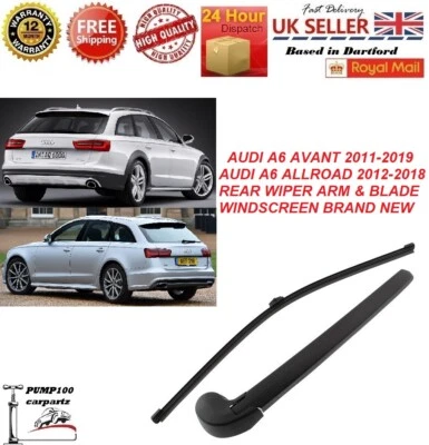 REAR WIPER  FOR AUDI A6 AVANT / ALLROAD 2011-2019  ARM & BLADE WINDSCREEN  400MM - Image 1 of 3