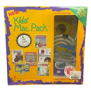 SEALED 1995 Kids Mac Pack 6 CD-ROM MAC Computer Games Palladium Interactive 90s - Picture 1 of 16