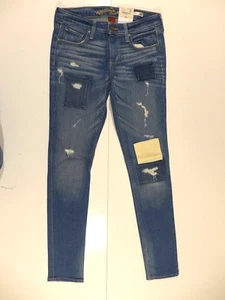 NEW Arizona Super Skinny Denim Jeans Pants Misses Size 5 Craft Wash Distressed - Picture 1 of 7