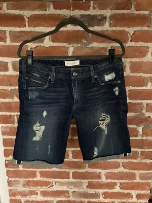 Habitual 百慕大牛仔短裤 28 码女式破损及膝 — 第 1/4 张图片