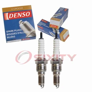 2 pc DENSO 4222 Standard U-Groove Spark Plugs for U16FER9 6689 Ignition Wire rv - Picture 1 of 5