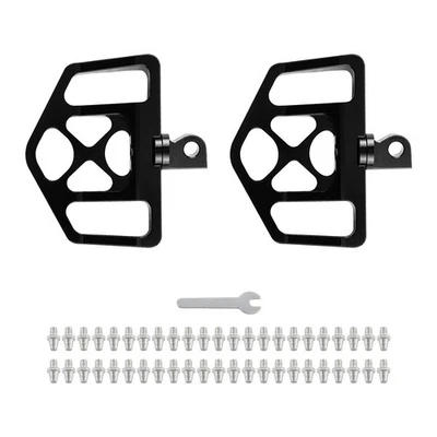 Foot Pegs MX Style Floorboard Wide Fat para Harley Dyna Touring Sportster Fatboy - Imagem 1 de 4