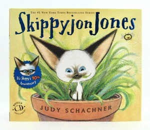 SKIPPYJON JONES Judy Schachner 10th Anniversary Edition Signed w/Sketch HBDJ EXC - Imagen 1 de 4