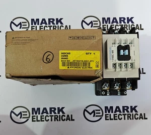 HYUNDAI ELECTRIC HGC85 22NS MAGNETIC CONTACTOR 85A VOLTAGE 440VAC FAST SHIPPING - Picture 1 of 9