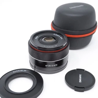 Samyang AF 35mm f/2.8 Prime Lens for Sony FE/E Mount - Great Condition - Image 1 of 4