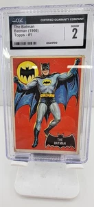 1966 Topps Batman, The Batman #1 CGC 2 ottimo colore - Foto 1 di 5