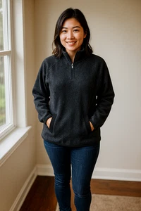 Tek Gear grau 1/4 Reißverschluss Stehkragen Oberteil leichter Activewear Pullover Herren XL Sport - Bild 1 von 11