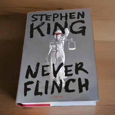 Stephen King NEVER FLINCH Hardcover First Edition 2024 Suspense Thriller Foto 1 de 3