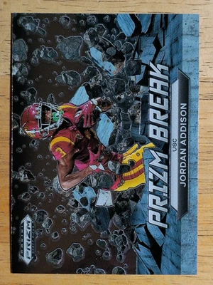 2023 Panini Prizm Draft Picks Prizm Break #8 Jordan Addison - Image 1 of 2