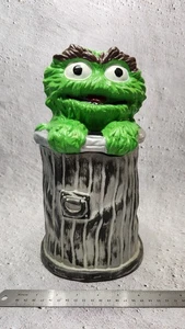 *Vintage* Oscar The Grouch Cookie Jar Muppets Inc Sesame Street #972 1979 - Picture 1 of 8